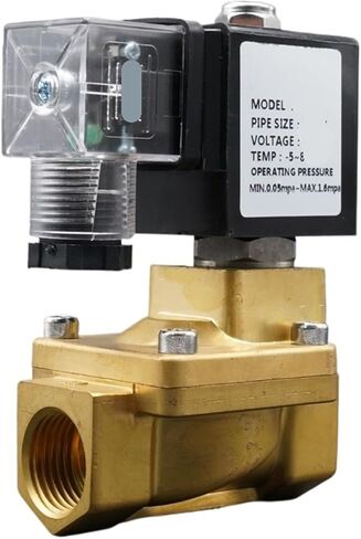 1PCS AC220V Solenoid Valve 1/4" 3/8" 1/2" 3/4 Normally Closed Water Valve 16 bar Pilot Diaphragm(Ac220v-viton,1.25 Inch) in Saudi Arabia