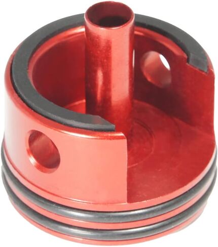 GoldenBall x Maxx Model Aluminum Double Airseal & Damper AEG Airsoft Cylinder Head - RED in Saudi Arabia