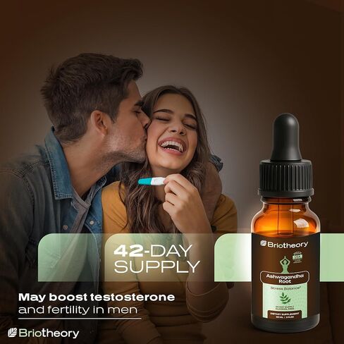 قطرات سائلة من خلاصة جذور أشواغاندا - مكمل عشبي لدعم التوتر والنوم، خالي من الكحول، نباتي، غير معدّل وراثيًا - 60 مل (كمية تكفي لمدة 30 يومًا)، صُنع في الولايات المتحدة الأمريكية. in Saudi Arabia