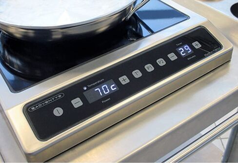 Equipex BRIC 3000 Adventys 15.5 بوصة نطاق الحث التجاري للكونترتوب، الفولاذ المقاوم للصدأ، NSF in Kuwait