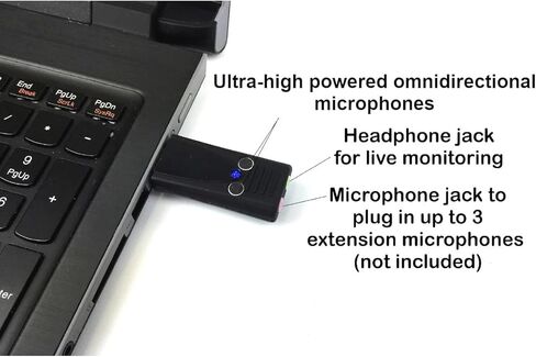 Sound Professionals - Ultra High Power USB Omnidirectional Microphone with Advanced Headphone Monitoring Amplifier, Advanced Active Room Noise Filters and Echo Cancellation in Kuwait