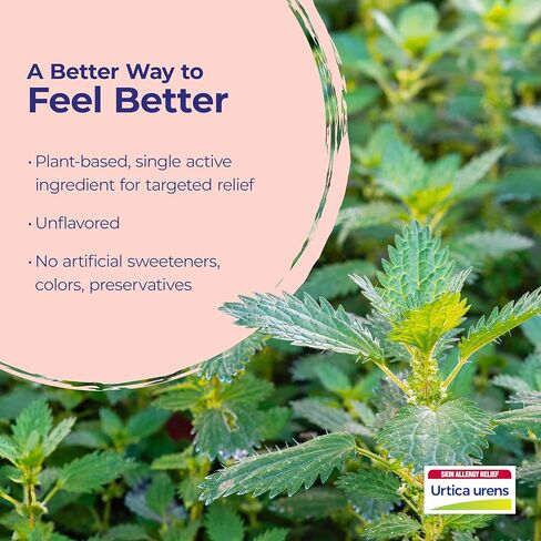 Boiron Urtica Urens 30C Homeopathic Medicine for Skin Allergy Relief with Itching, Minor Rash, or Burning - 3 Count (240 Pellets) in Kuwait