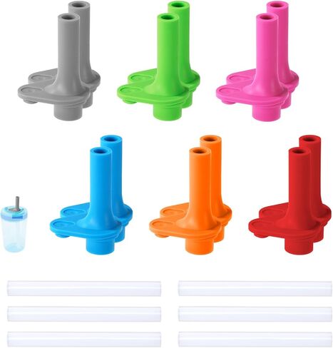 12pcs Replacement Bite Valve for Zak Designs Kelso 15oz, Silicone Mouthpiece Replacement Lid Parts with Straws BPA-Free Mouth Piece Reusable Straw Cup Accessories in Saudi Arabia