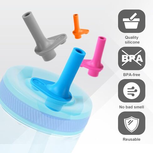 12pcs Replacement Bite Valve for Zak Designs Kelso 15oz, Silicone Mouthpiece Replacement Lid Parts with Straws BPA-Free Mouth Piece Reusable Straw Cup Accessories in Saudi Arabia