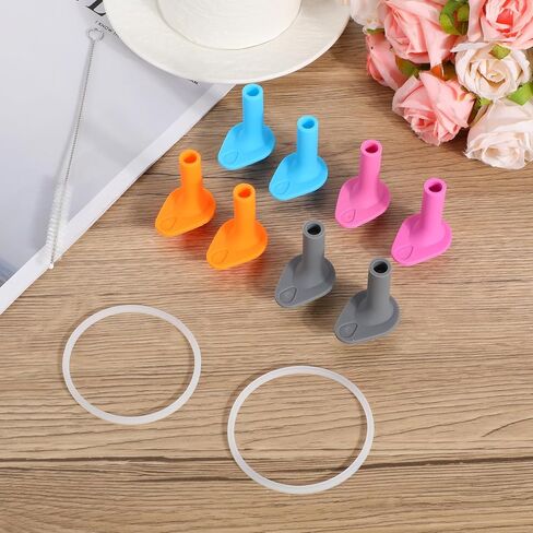 8pcs Replacement Bite Valve for Zak Designs Kelso 15oz, Silicone Reusable Mouthpiece with Cleaning Brush & Sealing Rings BPA-Free & Leak-Proof Straw Cup Lid Accessories for Zak (4 Colors) in Saudi Arabia
