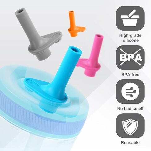 8pcs Replacement Bite Valve for Zak Designs Kelso 15oz, Silicone Reusable Mouthpiece with Cleaning Brush & Sealing Rings BPA-Free & Leak-Proof Straw Cup Lid Accessories for Zak (4 Colors) in Saudi Arabia