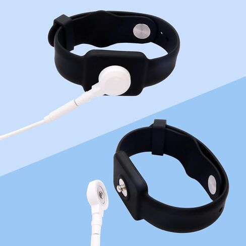 حزام معصم مضاد للكهرباء الساكنة، شريط تأريض ESD مقاس 9 بوصة قابل للتعديل على شكل زر من السيليكون الموصل، متوافق مع موصلات كبس 3.5 مم لإصلاح وتجميع الإلكترونيات، أسود in Kuwait