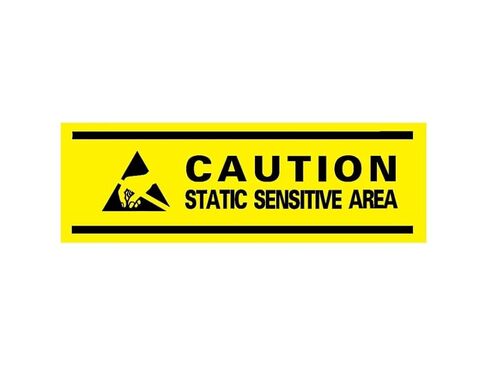 81800 Caution Static Sensitive Area Aisle Marking Tape, 3" x 54' in Kuwait
