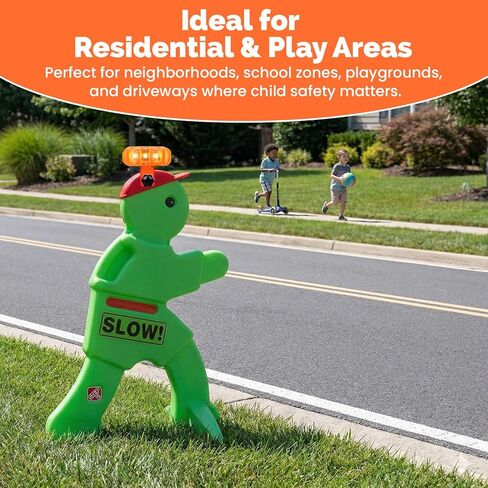 Kids at Play Safety Sign Light, Works in the Day time and at Night, Mounts on Caution Slow Down Children Playing Posters and Other Types of Signs, Makes Kid Alert Signs More Visible. Waterproof. in Saudi Arabia