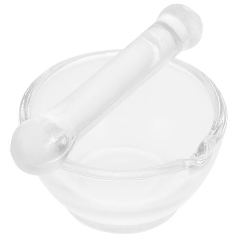 Didiseaon Thickened Base Glass Mortar and Pestle Laboratory and Kitchen Grinder for Chemical Experiments Stable Non-tip Design with Smooth Surface Easy to Clean in Saudi Arabia