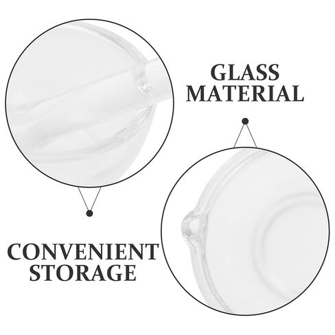 Didiseaon Thickened Base Glass Mortar and Pestle Laboratory and Kitchen Grinder for Chemical Experiments Stable Non-tip Design with Smooth Surface Easy to Clean in Saudi Arabia