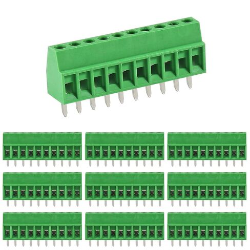 10 قطعة 12 دبوس 2.54 مللي متر الملعب PCB الأخضر محطة كتلة ، 150 فولت 6A جبل المسمار موصل طرفي لكابل 26-18AWG (12pin) in Saudi Arabia