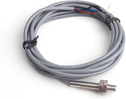 مفتاح مستشعر حثي صغير من الفولاذ المقاوم للصدأ IP65 مفتاح القرب المقاوم للماء مع كابل 2 متر M4 M5 M6 ثلاثة أسلاك NPN PNP(M5، NPN NC) in Kuwait