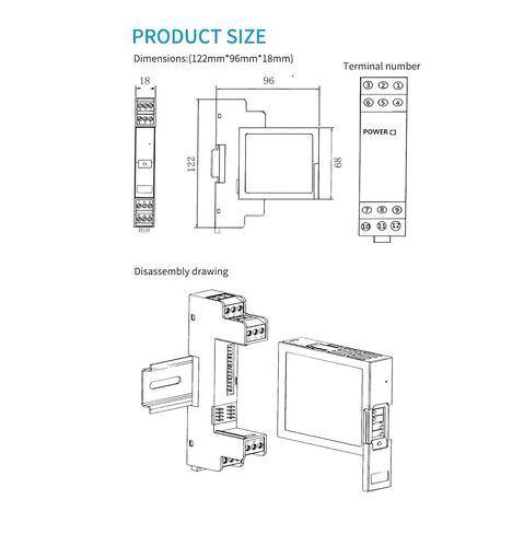 Signal Isolation Distributor 2 in 2 Out DC24V 0-5V to 4-20mA 0-10V 0-75mV(0-10mA Output) in Saudi Arabia