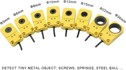 Ring Induction Proximity Switch 3 6 8 10 12 15 22 30mm Screw Spring Steel Ball Metal Object Speed Sensor PNP(Lr-30-30mm,PNP NC) in Saudi Arabia