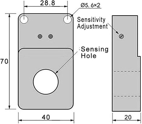 Ring Induction Proximity Switch 3 6 8 10 12 15 22 30mm Screw Spring Steel Ball Metal Object Speed Sensor PNP(Lr-30-30mm,PNP NC) in Saudi Arabia