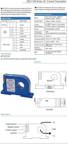 12-28Vdc 100A 150A AC DC Current Transformer Current Sensor Transmitter 0-10V 0-20mA Output(AC,Input 0-4A_12-28V_Out 0-10V) in Saudi Arabia