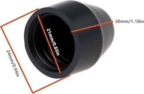 4 قطع من أغطية صواميل عجلة الدراجة الإلكترونية بقطر داخلي 21 مم متوافق مع صواميل العجلات 21 مم على محركات المحور in Kuwait