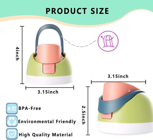 NTIERA Replacement Lid for Owala Freesip,Compatible with Owala Freesip Water Bottle 16oz 24oz 32oz 40oz,Premium Replacement Accessories for Owala Cap,Leakproof,BPA-Free(Fruit Green) in Saudi Arabia
