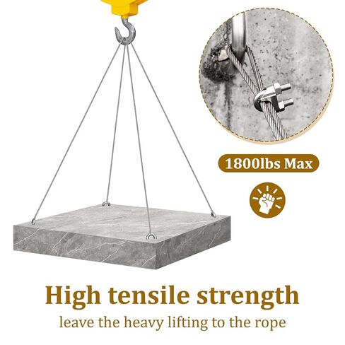 1/8" Stainless Steel Cable 100ft Wire Rope Metal Cable with Loop Sleeve and Steel Thimble 7x7 Strand Core Metal Wire for Deck Railing Stair Handrail Balusters Clothesline in Saudi Arabia