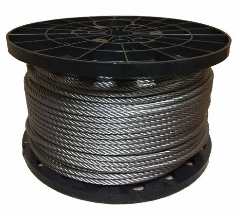 3/8" Stainless Steel Aircraft Cable Wire Rope 7x19 Type 304 (100 Feet) in Saudi Arabia