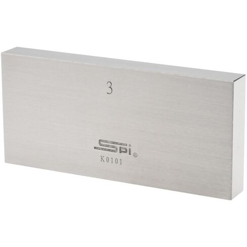 SPI Rectangle Steel Gage Block, 3 Inch, Grade AS-1, NIST Certified in Saudi Arabia