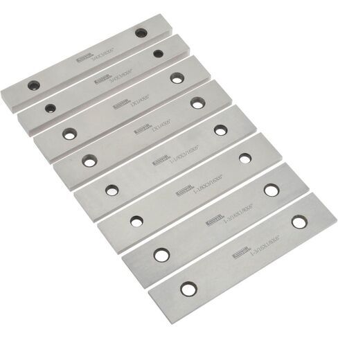 SPI Steel Parallel Set, 8 Piece, 6 Inch Long, 3/4 to 1-3/16 Inch High, 1/8 to 3/8 Inch Thick, 52-58 RC Hardness, 4 Pairs in Saudi Arabia