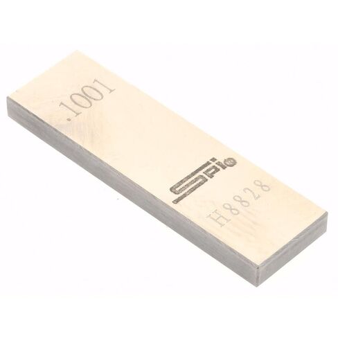 SPI Rectangle Steel Gage Block, 0.1001 inch, Grade AS-1, NIST Certified in Saudi Arabia