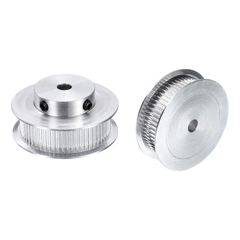 uxcell 2pcs GT-2 60T Pulley Synchronous Wheel 5mm Bore, Aluminum Timing Pulley 60 Teeth, Fit Width 10mm Timing Belt for 3D Printer CNC Machine in Saudi Arabia