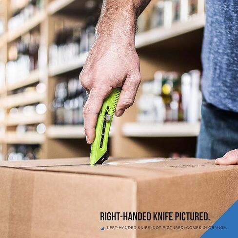Pacific Handy Cutter S5R Box Cutter | Heavy Duty Utility Knife, Tape Splitter, & Film Cutter | 3-Position Retractable Box Cutter with Easy Blade Change | For Right Handed Users in Kuwait