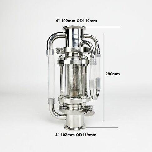 4"(102mm) FlangeOD119mm Soxhlet Extractor Set with Diopter and Basket,SS304 Rectification Accessories in Saudi Arabia