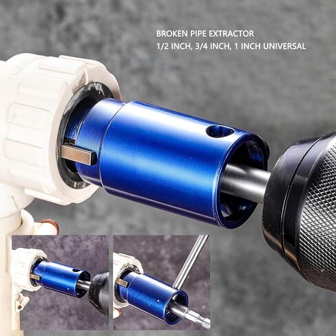 Fafeicy Pipe Extractor, Damaged Rusted Stuck Pipe Remover with Universal Hex Shank for 1/2 3/4 1 Inch PVC CPVC PEX Pipes in Saudi Arabia