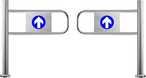 Metal Safety Gate for Shopping Malls,Supermarkets - Spring-Loaded Swing Gate Universal Warehouse(130 * 100cm) in Saudi Arabia