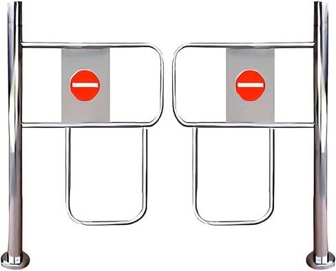 بوابة متأرجحة لمداخل السوق بوابة أمان ذاتية الإغلاق مع نوابض باب أحادي الاتجاه لساحات المستودعات (1.7 * 1 م) in Kuwait