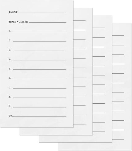 50 Sheets Cards, Closest to The Pin Marker Cards, Golf Metal Proximity Marker Paper in Kuwait