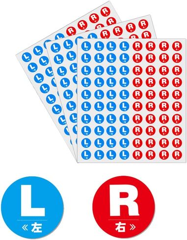 3 Sheets(240PCS) 15MM L & RStickers for Marking Left and Right Direction Indicator Sticker Waterproof Self Adhesive L R Label Stickers Round Stickers in Saudi Arabia