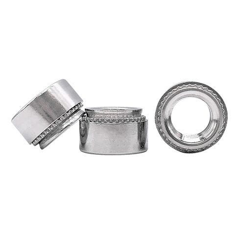 304 Stainless Steel/Galvanized Carbon Steel Riveted Nut Flower Tooth Clamp Nut Panel Beating Punch CLS SP-M3M2.5M4M5M6M8M10M12(Galvanize,M2.5 x h1.0 (20Pcs)) in Saudi Arabia