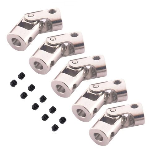 5Pack Universal Rotatable Steering Shaft U Joint Coupling Motor Connector Coupler for RC Car Robot Crawler Boat(4mm to 3.17mm) in Saudi Arabia