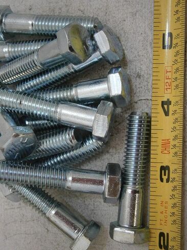 New Pack of Hex Cap Bolts 3/8-16 x 1-3/4" Long Grade 5 Steel Zinc Plated Lot of 12#5172 Multi-Purpose Comprehensive Hardware Fastener Assortment Kit WnyNEH06498 in Saudi Arabia