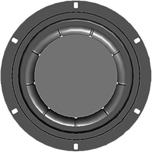 8 Inch Passive Radiator, Round Bass Loudspeaker Diaphragm for Audiophiles, Diaphragm Plate Rubber Plate for Subwoofer Repair Car Woofer Membrane Replacement in Saudi Arabia