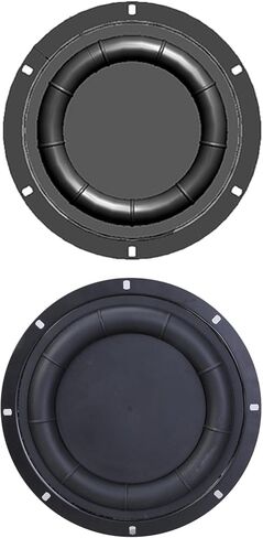 8 Inch Passive Radiator, Round Bass Loudspeaker Diaphragm for Audiophiles, Diaphragm Plate Rubber Plate for Subwoofer Repair Car Woofer Membrane Replacement in Saudi Arabia