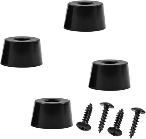 4Pcs Round Rubber Feet, Subwoofer Isolation Feet for Electronics Audio Turntable Speaker CD Guitar AV Receivers in Kuwait