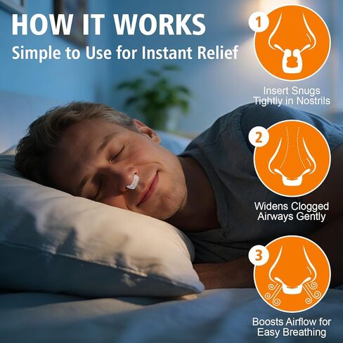 أجهزة مكافحة الشخير، مشبك أنف مغناطيسي من السيليكون لمكافحة الشخير، شريط أنف للشخير مع مغناطيس قابل للتعديل، شريط أنف مغناطيسي، إيقاف الشخير للرجال والنساء، 8 قطع in Kuwait