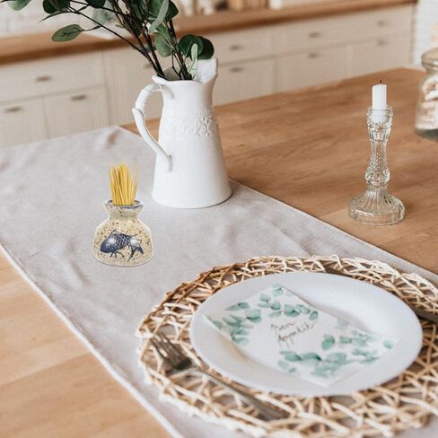 IMIKEYA Ceramic Floral Vase Retro Style Porcelain Toothpick Holder Mini Flower Decorative Dried Flowers for Kitchen Wedding Fish Pattern Pick Hand-Painted Decor Table in Saudi Arabia