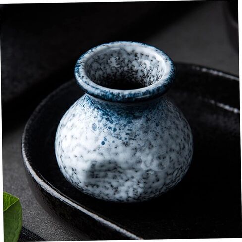 IMIKEYA Ceramic Toothpick Holder Dispenser - Blue Japanese Style Toothpick Container for Home and Restaurant - Decorative Organizer Stylish Tabletop Accessory in Saudi Arabia