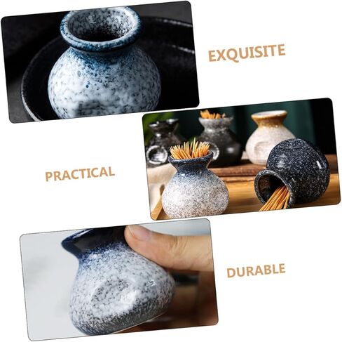 وعاء مسواك سيراميك محمول موزع مسواك أنيق للمنزل والمطبخ مع تلميع سلس وتصميم أنيق للتخزين النظيف in Kuwait