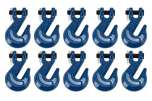 TEMCo 10 Lot 5/16" Chain Grab Hook Pin Clevis Rigging Tow Transport Truck Trailer Grade 70 in Saudi Arabia
