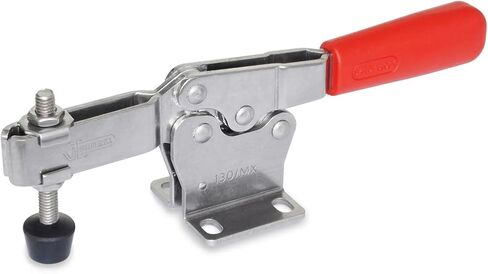 Ganter Normelemente مشبك أفقي بقاعدة أفقية، GN 820-130-MC، فولاذ، مجلفن، أزرق تخميلي، حزمة من 1 in Kuwait