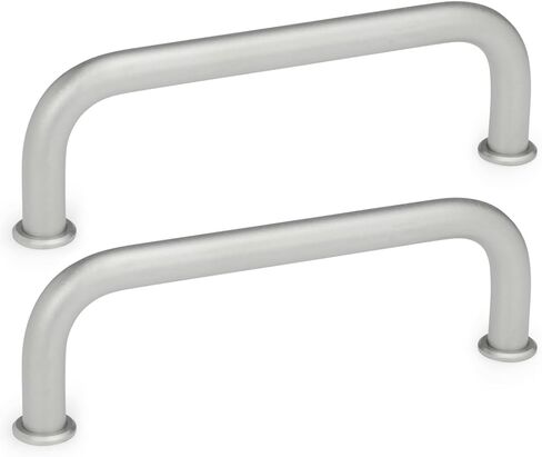 عناصر جانتر القياسية / مقابض من الفولاذ المقاوم للصدأ - GN 425 القطر: 10 مم من الفولاذ المقاوم للصدأ غير اللامع | عبوة من قطعة واحدة، فضي، GN 425-NI-10-235-GS in Kuwait