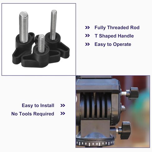 5Pcs Clamping Screw Knob, M8 x 15mm Metric 304 Stainless Steel T Shaped Thumb Screws Handle for Quick Remove Hand Tightening Knob Replacement in Saudi Arabia